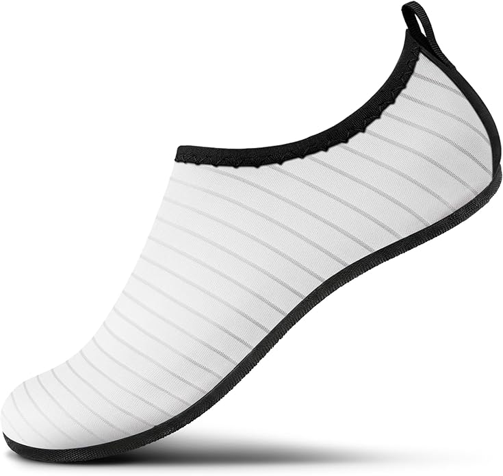 SEEKWAY Water Shoes Women Men Adult Quick-Dry Aqua Socks Barefoot Non Slip for Beach Swim River Pool Lake surf Black SK002(U)