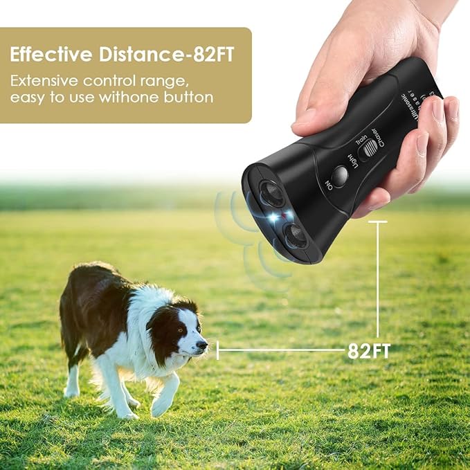 Dog Bark Deterrent Devices,Ultrasonic Anti Barking Device for Dogs,Dual Sensor Dog Bark Deterrent Dog Barking Control Devices Dog Training Tools,Safe for Human & Dogs