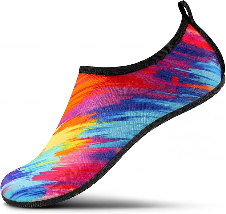 SEEKWAY Water Shoes Women Men Adult Quick-Dry Aqua Socks Barefoot Non Slip for Beach Swim River Pool Lake surf Black SK002(U)