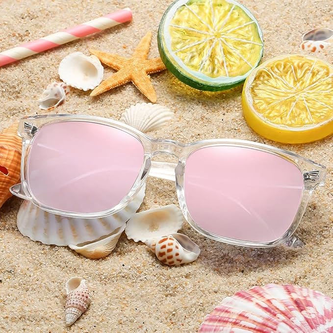 DUSHINE レディース 偏光サングラス クラシックレトロスタイル UV400保護