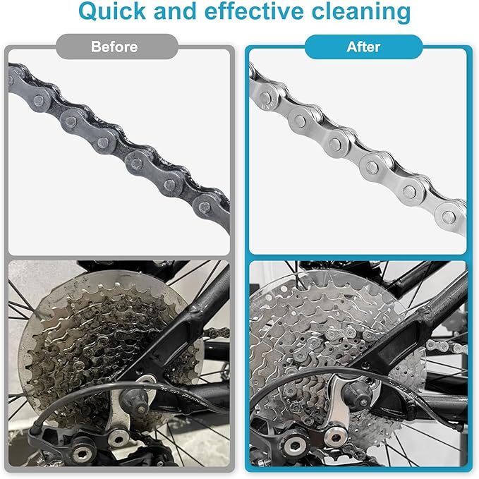 CHUMXINY Bike Chain Degreaser, 17 fl oz Spray Non-foaming Design for MTB/Gravel/Road/Mountain Bikes