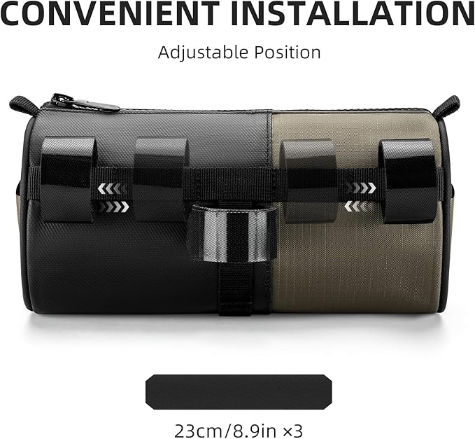 ROCKBROS Bike Handlebar Bag Bicycle Front Bag Storage Bag with Shoulder Strap for Road Mountain Gravel Bike