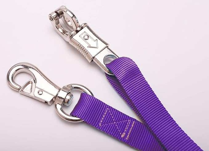 Adjustable Trailer Tie （2 Pack）-Horse Trailer Nylon Strap Tie，Adjusted from 25 to 37”