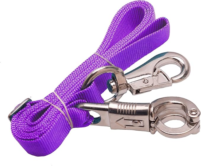 Adjustable Nylon Cross Ties （2 Pack）-Cross Tie with Panic Snap and Bull Snap - Adjusts from 44.5" to 78.3"