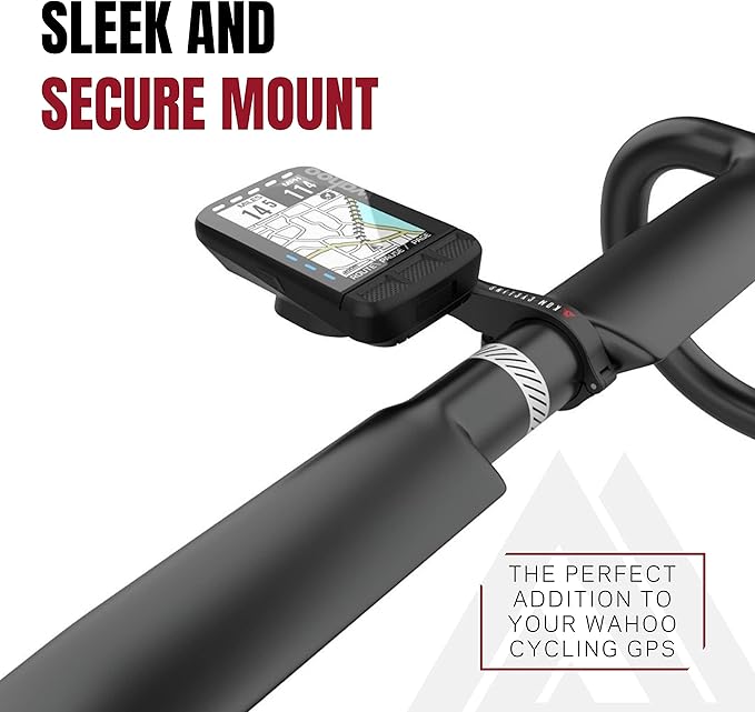 KOM Cycling Wahoo Elemnt Mount Compatible with Multiple Wahoo Computers Including The Wahoo Elemnt Bolt, Elemnt Roam, Elemnt Mini, and Elemnt - Multiple Colors 24g Out Front Computer Mount (Green)