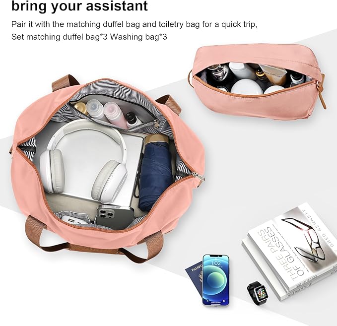 Joyway Expandable Luggage Sets 5 Piece Carry on and Check,Hardside Suitcase with Spinner Wheels and TSA Lock (Pink,20/24)