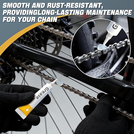 Gear Floss, Gears Floss 3D Printer, Motorcycle Chain Cleaning Kit with Lubricating Cream, Extended Service Life, Suitable for Bicycle Gear Shifting Pulleys and 3D Printer Lead Screws, etc