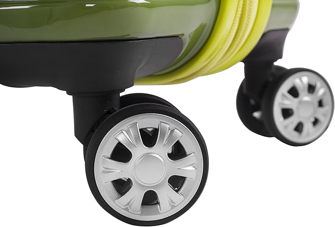 Rockland Melbourne ハードサイド 拡張可能 スピナーホイール荷物、ツートーングリーン、2点セット（20/28） (F225-2TONEGREEN)