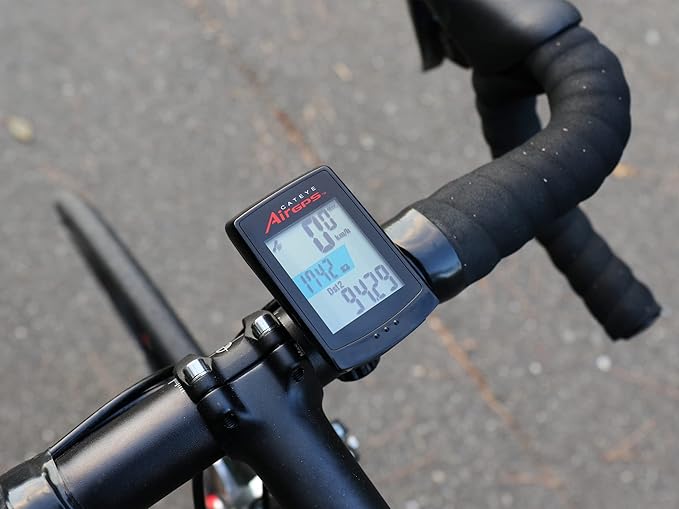CATEYE AirGPS USB Rechargeable Bike Computer – GPS Cycling Computer with Bluetooth ANT+, GPS Bicycle Speedometer, FlexTight™ Mount, IPX7 Waterproof, Auto Backlight Display, Ride Upload
