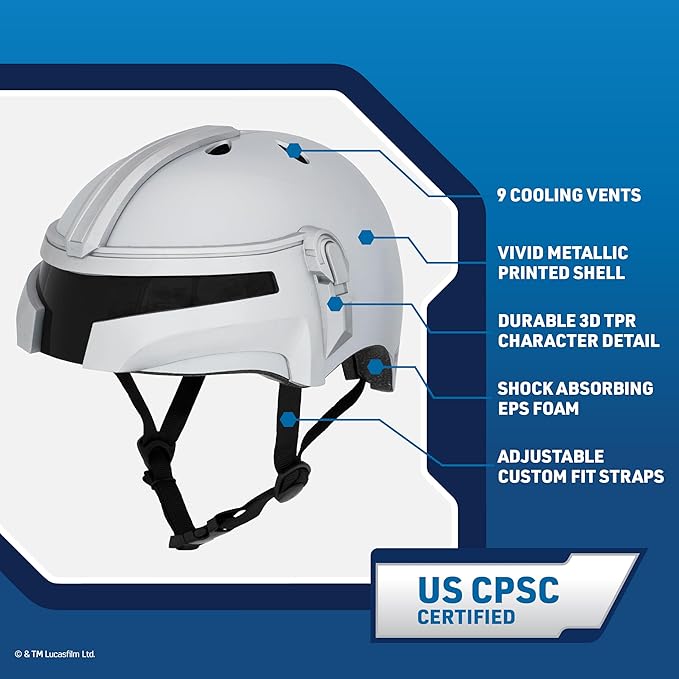 Bell Star Wars Child 3D Adjustable Multi-Sport Helmet (50–54 cm) Kids 5 and up