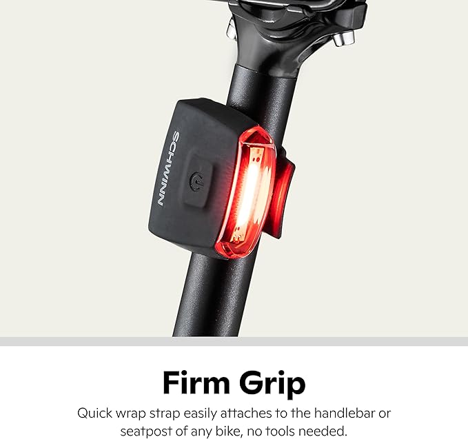 Schwinn Bicycle Light Set, Easy to Attach Headlight and Taillight with Steady and Flash Modes, Tool-Free Install, for City and Road Riding