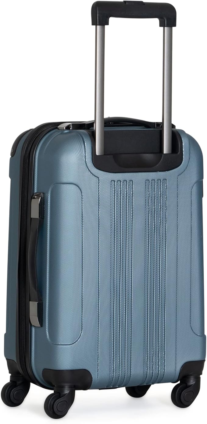 Kenneth Cole REACTION アウトオブバウンズ 軽量ハードシェル 4輪スピナーラゲージ 御影石ブルー 24インチ（受託手荷物）