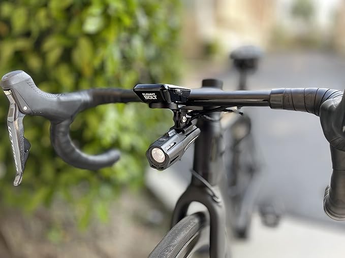 Integrated Aero Handlebar Out Front Cycling Computer Road Bike Mount Compatible with Garmin, Wahoo, CatEye, and Bryton with GoPro Action Camera and Bike Light Attachment