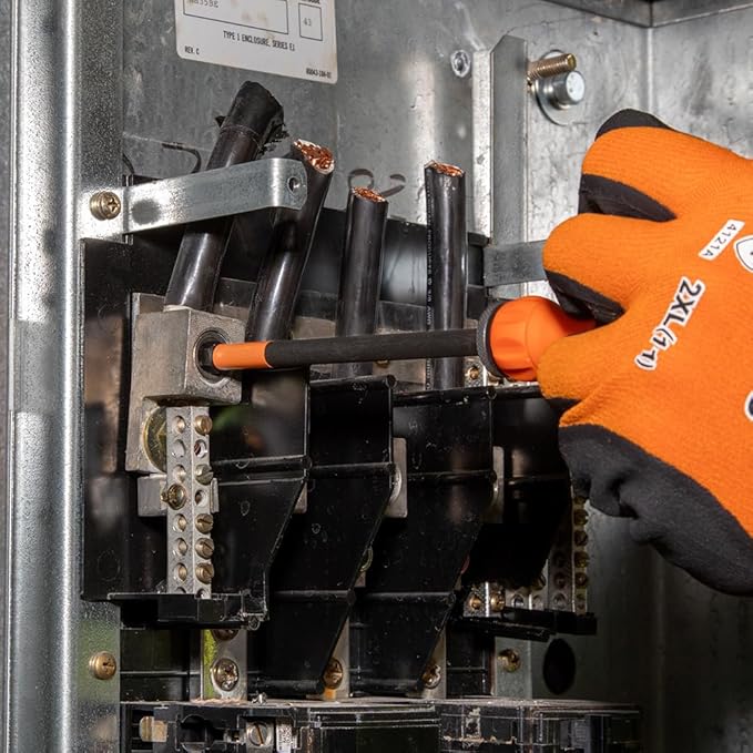 Klein Tools 33804 ProFlex Impact-Rated Interchangeable Ratcheting T-Handle Set, Torsion Zone, Magnetic Bit Holder, SAE, Metric, TORX