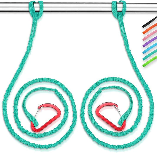 OCEANBROAD Kayak Paddle Leash Stretchable Strap Lanyard Rope for SUP Kayaking Boating Canoeing Fishing Pole Rod 4-7 Feet