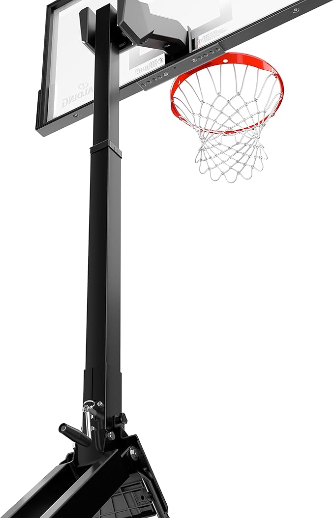 Spalding Momentous EZ Assembly Portable Adjustable Outdoor Basketball Hoop – Assembles in 30 Minutes or Less
