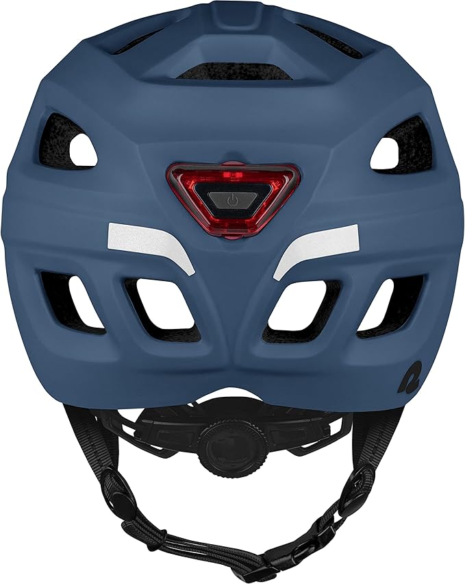 Retrospec Lennon Adult Bike Helmet with LED Safety Light Adjustable Dial & Removable Visor - Adjustable Bicycle Cycling Helmet for Men & Women