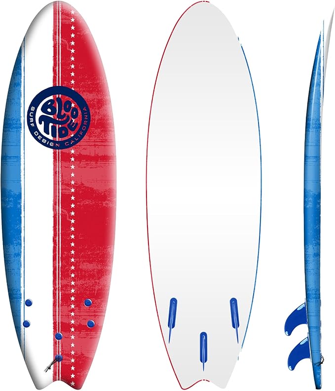 Foam Bloo Tide 6’ Swallow Tail Soft Surfboard