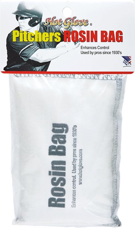 Hot Glove Extra Large Baseball Rosin Bag – Professional Pitching Rosin for Baseball & Softball – Dry Hand Grip Enhancer for Pitchers & Batters – Sweat Absorbing Grip Powder – Made in USA