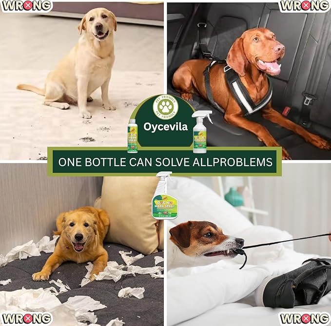 8oz No Pee Here Spray - Dog Urine Marking Deterrent for Indoor & Outdoor Use - Potty Training Solution - Pee Spray for Dogs - Potty Training Solution - Prevents Indoor Marking