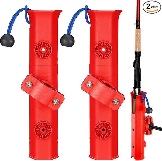 Pole Mount Fishing Rod Holders for Bike Rack Rotatable Fishing Chair Pole Holders with Clamp for Boat Bicycle Motorcycle Kayak Cart