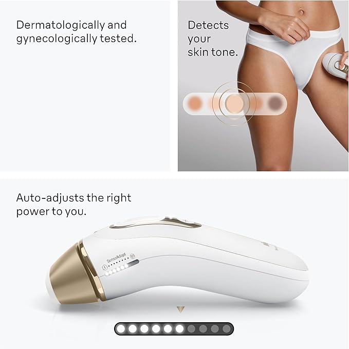 Braun IPL, Silk·Expert Pro 5, IPL Hair Removal for Women and Men, Permanent Laser Hair Reduction At-Home, 4 Heads, IPL5347