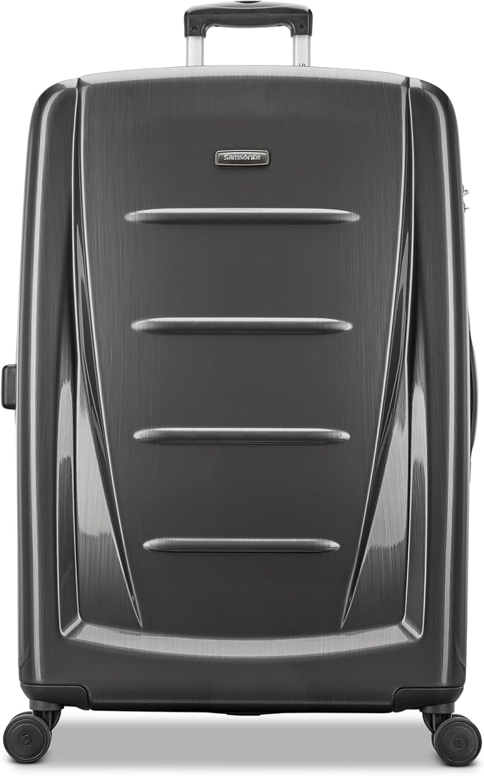 Samsonite Winfield 2 ハードサイド 拡張可能 スピナーホイール付きスーツケース、チャコール、預け入れ用大型28インチ