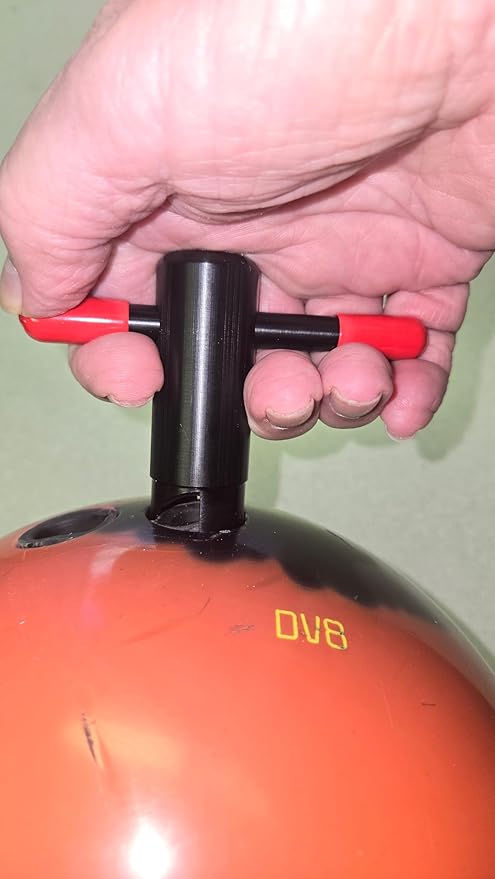 Bowling Ball Finger Insert Removal Tool, 31/32" Diameter, Aircraft Aluminum Construction, Black Hard Anodize Finish