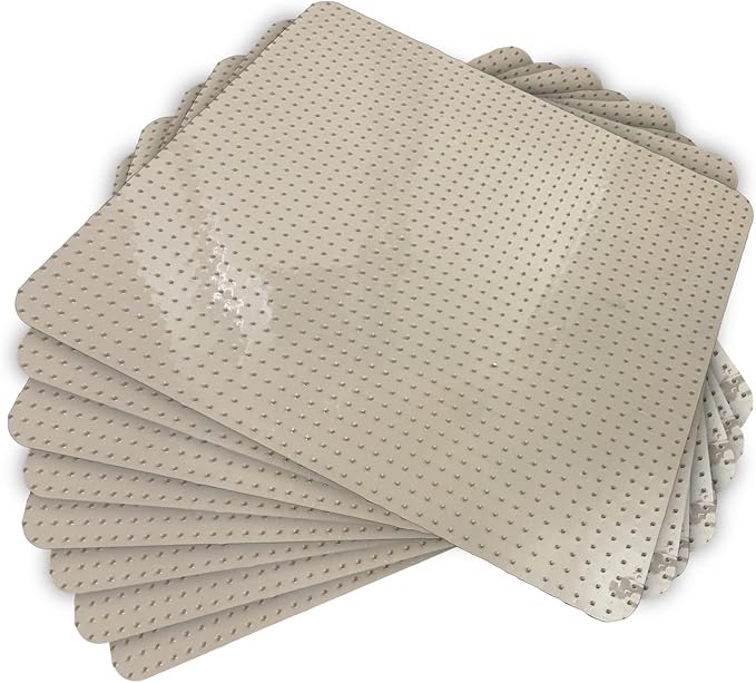 RESILIA Furniture Protector Pet Deterrent Tiles - Pet-Free Training Mat, for Cats, Dogs, Rabbits, Indoor and Outdoor Use, Beige Color, 21 Inches x 19 Inches, 8 Pack