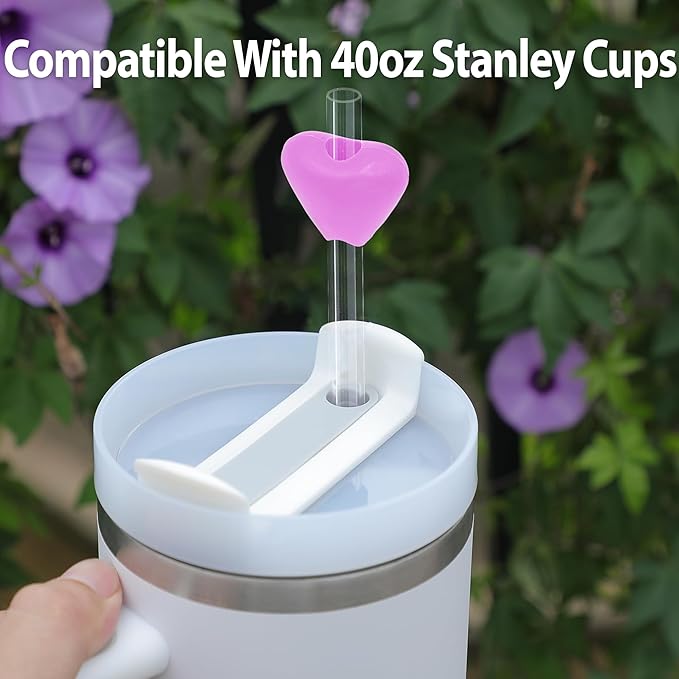 Silicone Tip Accessory Pack for Original Lipzi Straw - 4 Silicone Anti-Wrinkle Tips For Reusable Straws - Lipzi Anti-Wrinkle Straw - Compatible with Stanley Straws - 4 Pieces