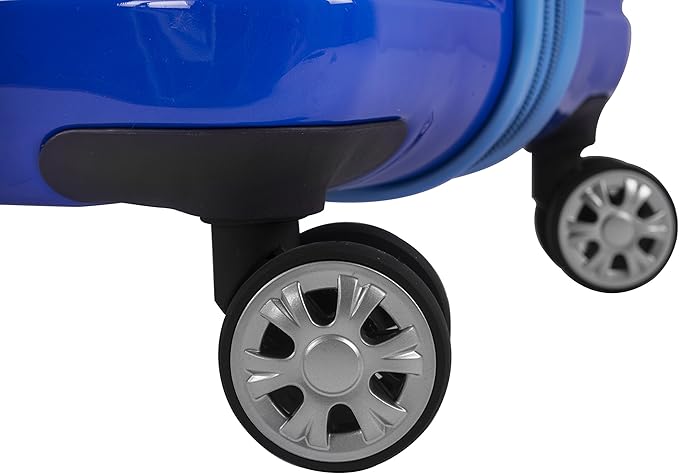 Rockland Melbourne Hardside Expandable Spinner Wheel Luggage, 2TONEBLUE, 2 Piece (20"/28")