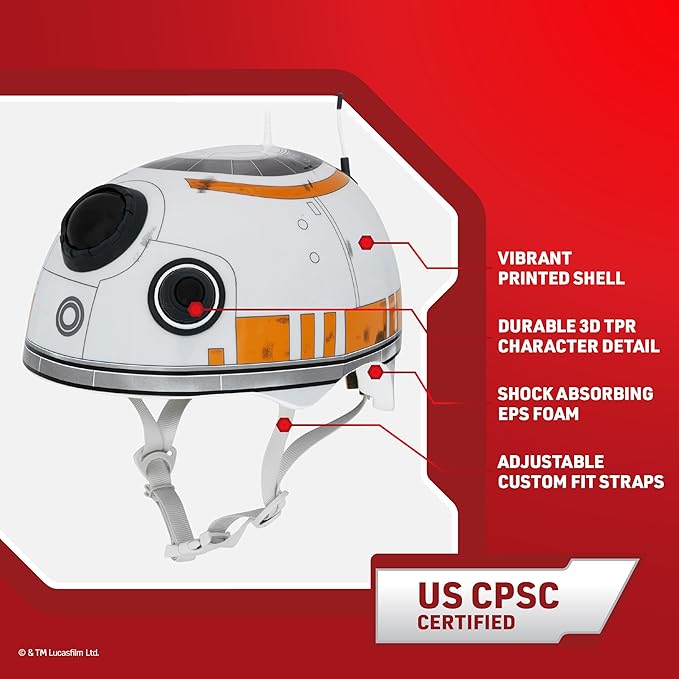 Bell Star Wars Child 3D Adjustable Multi-Sport Helmet (50–54 cm) Kids 5 and up