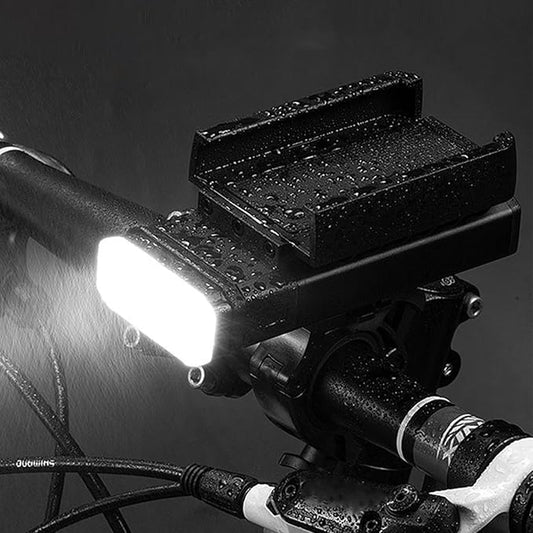 Bike Lights, 17 LED 4800 Lumen Bicycle Light with 4 Modes, 10000mAh USB Rechargeable Bike Light, Bike Headlight with Digital Power Display, Wide Beam Bike Lights for Night Riding