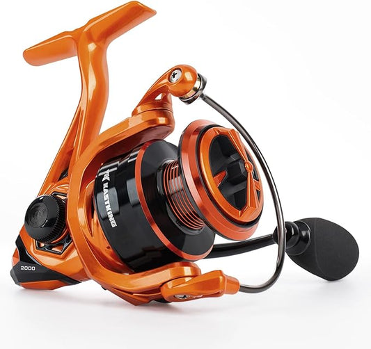 KastKing Lethal Blaze Spinning Fishing Reel, 17.6LBs Max Drag, 5.2:1 Gear Ratio, Ultra-Smooth Freshwater & Inshore Spinning Reel, CNC Aluminum Spool, Ideal for Bass & Trout Fishing