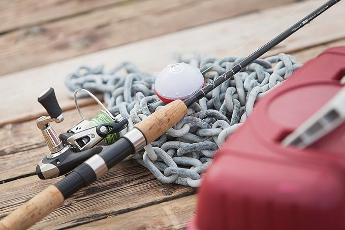 Reelsonar iBobber portable wireless bluetooth fish finder depth finder with depth range of 135 feet 10+ hrs battery life with IOS & Android App Wireless and Watch App