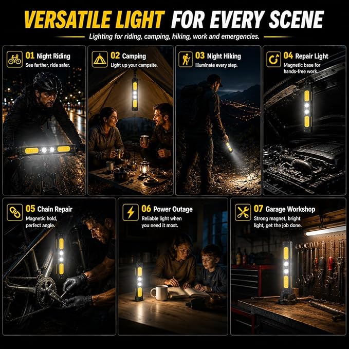 Bike Lights for Night Riding,1200 Lumens High&Low Beam Front Light, OLED Display USB-C Rechargeable Bicycle Lights,IPX6 Waterproof Ebike Headlight with Tail Light for MTB,Off-Road,City Riding