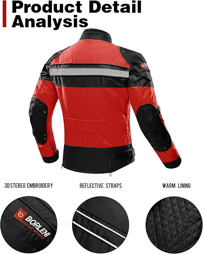 Motorcycle Jacket Motorbike Riding Jacket Windproof Motorcycle Full Body Protective Gear Armor Autumn Winter Moto Clothing