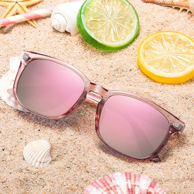 DUSHINE Polarized Sunglasses for Women Classic Retro Style UV400 Protection