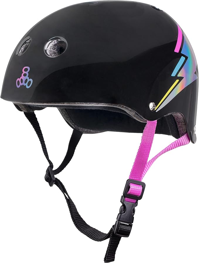 Triple Eight Sweatsaver ヘルメット スケートボード、BMX、ローラーダービー、ローラースケート、インラインスケート、スクーター、自転車用