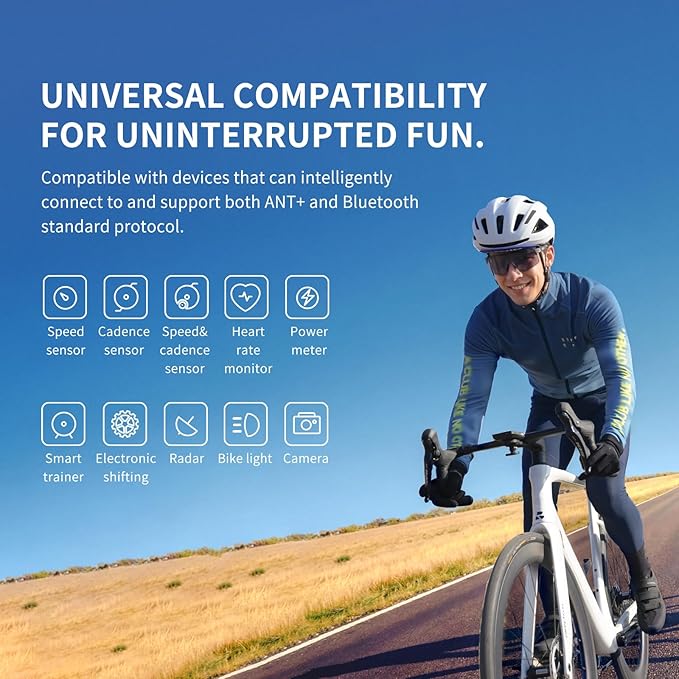 GEOID CC700 Pro 2.8" Color Touchscreen GPS Bike/Cycling Computer, Map Navigation with Re-Route Planning, WiFi Auto-Sync, ANT+/Bluetooth, Message Notification, IPX7 Waterproof, Free Indoor Training