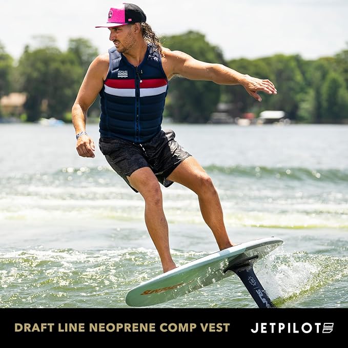 Jetpilot ライフジャケット Draftline ネオプレン。リバーシブル多目的コンプ ライフベスト PFD