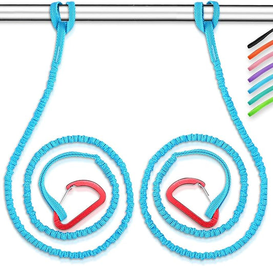 OCEANBROAD Kayak Paddle Leash Stretchable Strap Lanyard Rope for SUP Kayaking Boating Canoeing Fishing Pole Rod 4-7 Feet