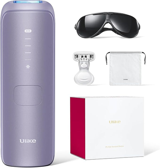 Ulike Laser Hair Removal Device Air 4 Ipl Gift for Women and Men, Ice Cool and Permanent Hair Reduction for Nearly Painless, USHR Mode Hair Removal in 10mins from Home