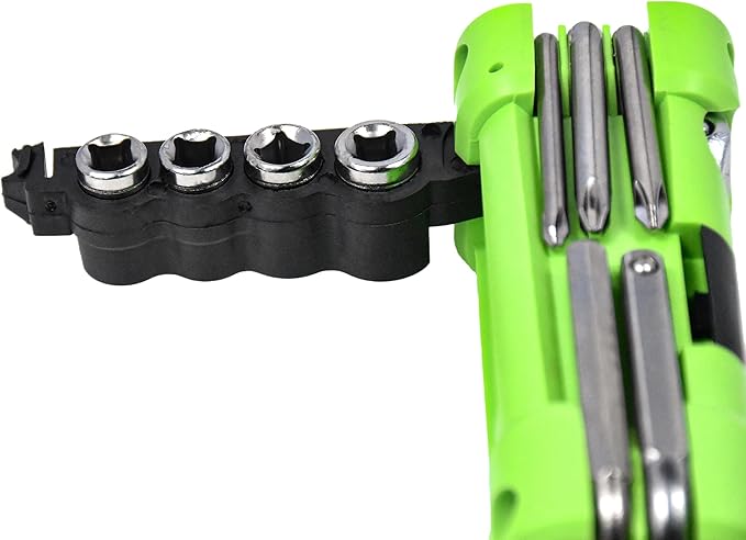 Bicycle multitools 16 in 1 bicycle tools kit set Multi Function Accessories Set Hex Spoke Wrench for Road Mountain Bikes Gree