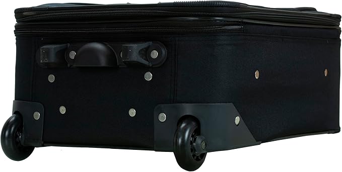 Rockland Fashion ソフトサイドアップライト荷物セット、ブラック/グレー、2点セット (14/19)