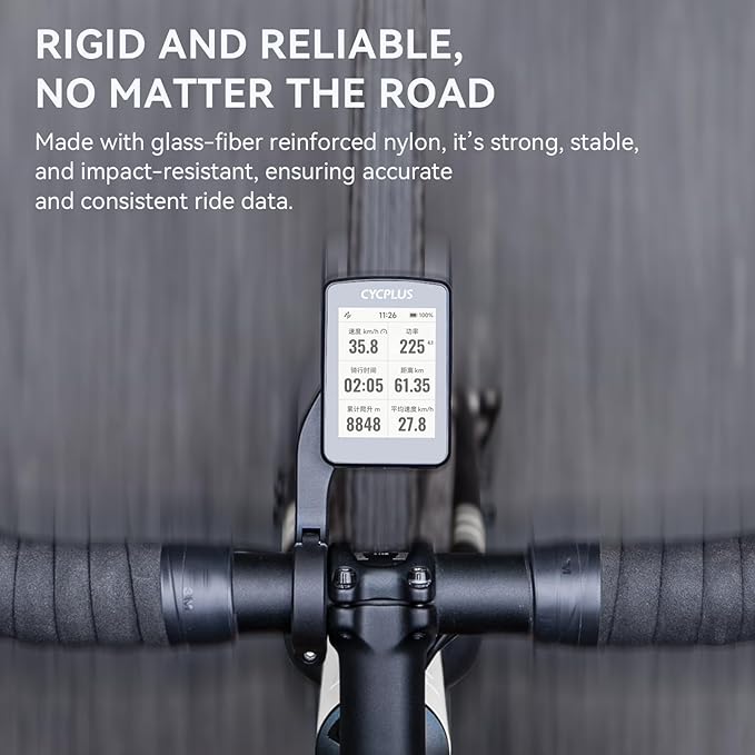 CYCPLUS Cycling Out Front Bike Mount Designed for All Cycling Computer, Garmin Edge 520 530 820 830 1000 GPS and Other Normal Models, Fits 12.5 inches(31.8mm) Diameter Handlebars Only.