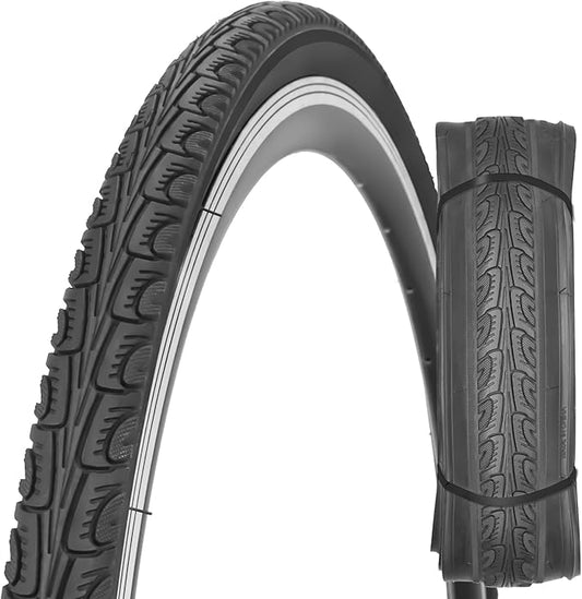 700x35C Bike Tire Foldable Replacement Tires with or Without Bike Tubes and Tire Levers for Road Bicycle