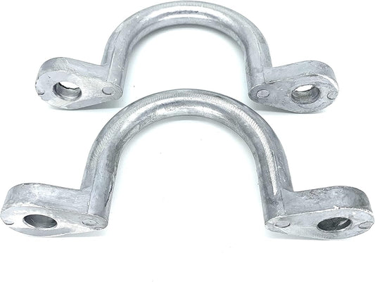 Replace Trailer Tie Loop 2" I.D. Aluminum Bolt-On Lashing Rope Tie Down Ring Horse (2 Pack)