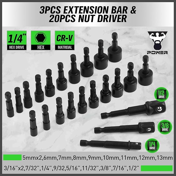 SWANLAKE 232-Piece Ultimate Screwdriver Bit Set, Cr-V Impact Driver Bit Set, Includes Security Bits, Nut Driver, Ratchet Wrench and Bits Holder