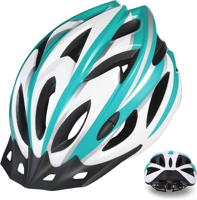Zacro Adult Bike Helmet, Lightweight Bicycle Helmet with Removable Pads and Visor, CPSC Certified Safety Helmet for Men Women, Mountain Road Cycling Helmet for Adult